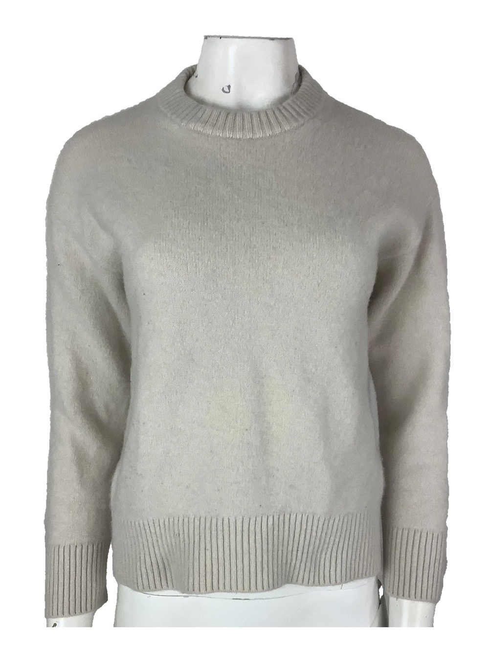 The Group Aritzia Babaton Sz XS 100% Cashmere Pullover Beige Basic Sweater